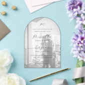 Priscilla Classic Wedding Save the Date Acryleinladungen (Insitu (Hochzeit))