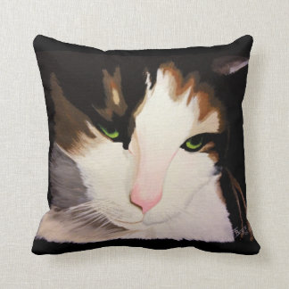 "Priscilla" das Kaliko-Katzen-Kissen Kissen