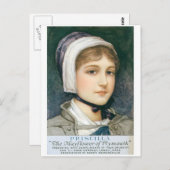 Priscilla Die Mayflower von Plymouth Postkarte (Vorne/Hinten)