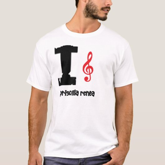 priscilla Liebe Clef T-Shirt (Vorderseite)