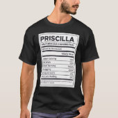 Priscilla Nutrition Information Problem lösen T-Shirt (Vorderseite)