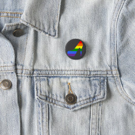 Priscilla Rainbow Pride Heel Button