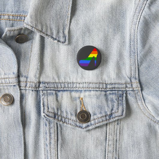 Priscilla Rainbow Pride Heel Button (Beispiel)