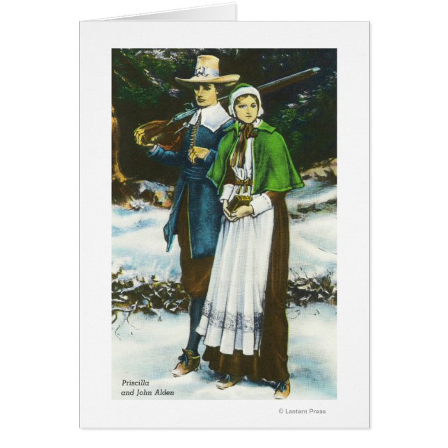 Priscilla und John Alden Scene (Vorne)