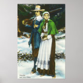 Priscilla und John Alden Scene Poster (Vorne)
