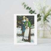 Priscilla und John Alden Scene Postkarte (Stehend Vorderseite)