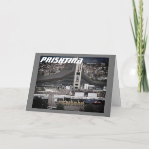 Prishtina, Kosovo Neugeborene Karte