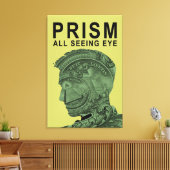 PRISM - Alle sehen Auge - Limon Leinwanddruck (Insitu (Wohnzimmer))