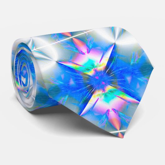 Prism Bloom Herren Krawatte – Kühnes Licht und Far (Gerollt)