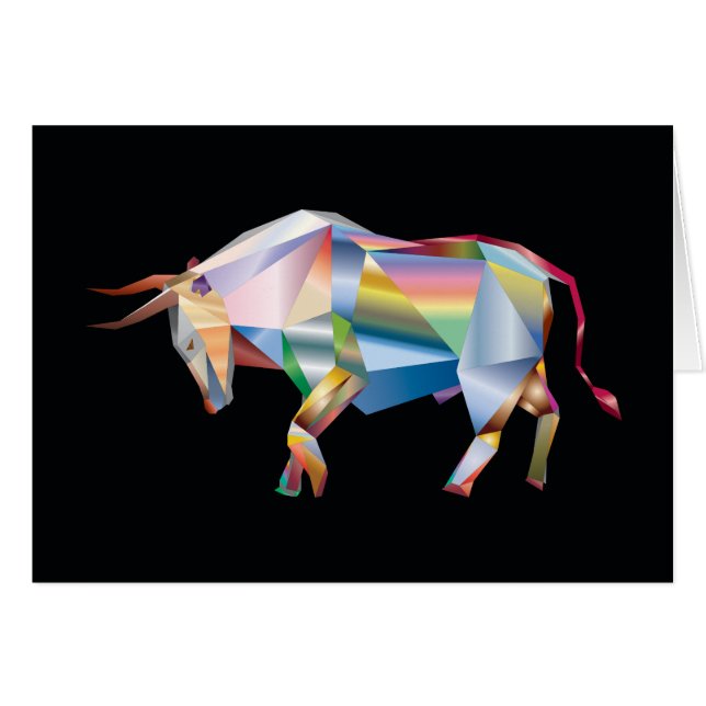 Prism Bull Rainbow Abstrakt Fab (Vorderseite (Horizontal))
