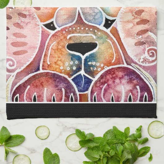 PRISM Chow Hund Geschirrtuch (Gefaltet)