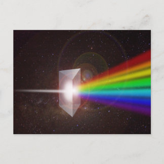 Prism Color Spectrum Space Stars Galaxy DE LaRue Postkarte