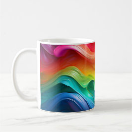 Prism Flow – Regenbogen-Abstrakt-Mug Kaffeetasse