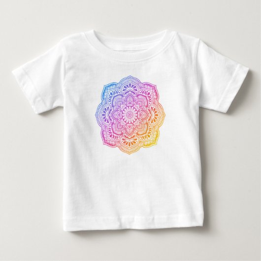 Prism Flower Mandala Baby and Toddler T-Shirt (Vorderseite)