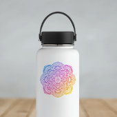 Prism Flower Mandala Custom-Cut Vinyl Sticker