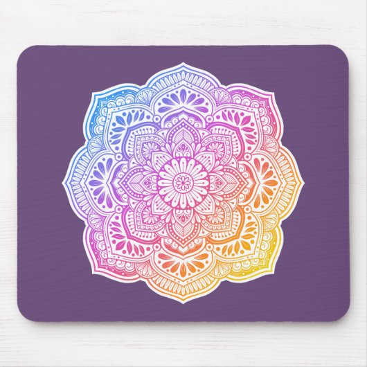 Prism Flower Mandala Mousepad (Vorne)