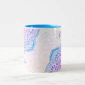 Prism Flower Mandala Personalized Mug Zweifarbige Tasse (Mittel)