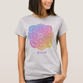 Prism Flower Mandala Personalized T-Shirt (Vorderseite)
