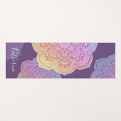 Prism Flower Mandala Personalized Yoga Mat Yogamatte (Vorderseite (Horizontal))