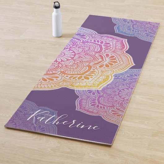 Prism Flower Mandala Personalized Yoga Mat Yogamatte (Beispiel)