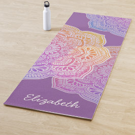 Prism Flower Mandala Personalized Yoga Mat Yogamatte