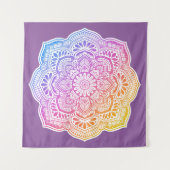 Prism Flower Mandala Tapestry Wandteppich (Vorderseite)