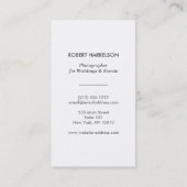 PRISM-FOTO in BLACK (Vertikal) Visitenkarte (Rückseite)