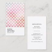 PRISM-FOTO in WEISS (Vertikal) Visitenkarte (Vorne/Hinten)