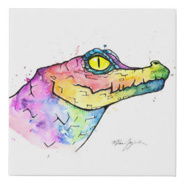 Prism Gator Künstlicher Leinwanddruck