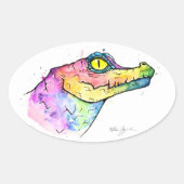 Prism Gator Ovaler Aufkleber (Vorderseite)