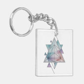 Prism-Geometrie-Charm Schlüsselanhänger (Vorderseite links)