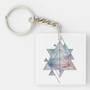 Prism-Geometrie-Charm Schlüsselanhänger
