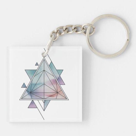 Prism Geometry Charm Schlüsselanhänger (Rückseite)