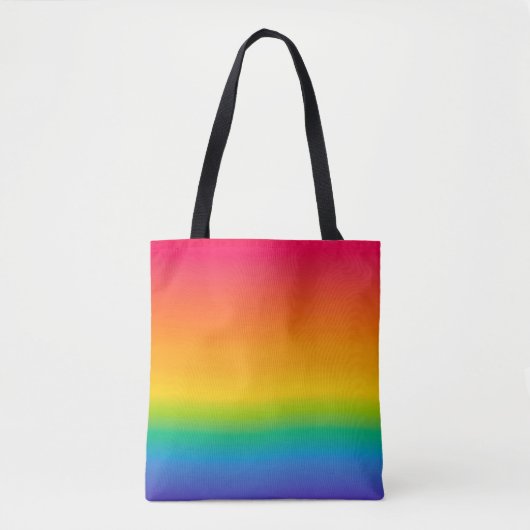 Prism Light - Vibrierender Regenbogen Kunst Tasche (Vorderseite)