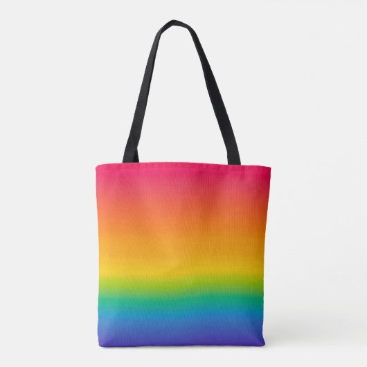 Prism Light - Vibrierender Regenbogen Kunst Tasche (Rückseite)