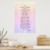 'Prism of rainbows' Gedicht Art Poster (Küche)