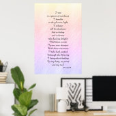 'Prism of rainbows' Gedicht Art Poster (Heimbüro)