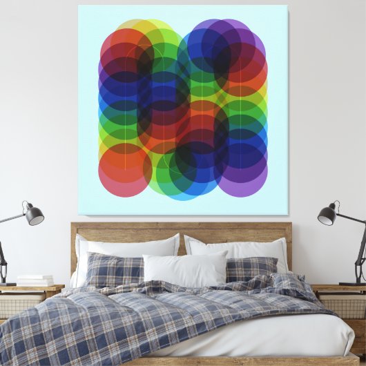 Prism Path Blue Leinwanddruck (Insitu (Schlafzimmer))