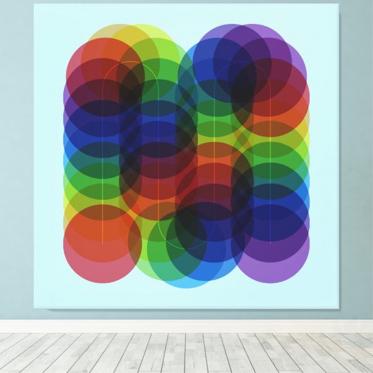 Prism Path Blue Leinwanddruck (Insitu (Holzboden))