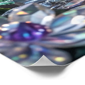 Prism Pfau Kristallgarten Poster (Ecke)