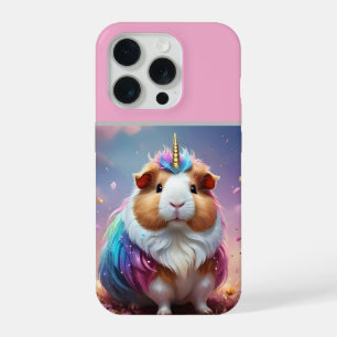 Prism Pigtail: Das strahlende Einhorn-Meerschweinc iPhone 15 Pro Hülle