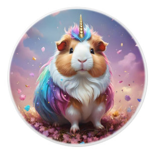 Prism Pigtail: Das strahlende Einhorn-Meerschweinc Keramikknauf