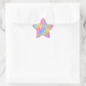 Prism Synapse Netz - Regenbogennetz : Stern-Aufkleber (Tasche)