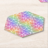 Prism Synapse Netz - Regenbogennetz : Untersetzer (angewinkelt)