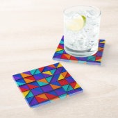 Prism Tile Glasuntersetzer (Schrägansicht)