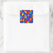 Prism Tile Quadratischer Aufkleber (Tasche)