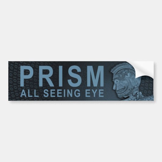 PRISMA - alles sehende Auge - Schiefer Autoaufkleber (Vorne)