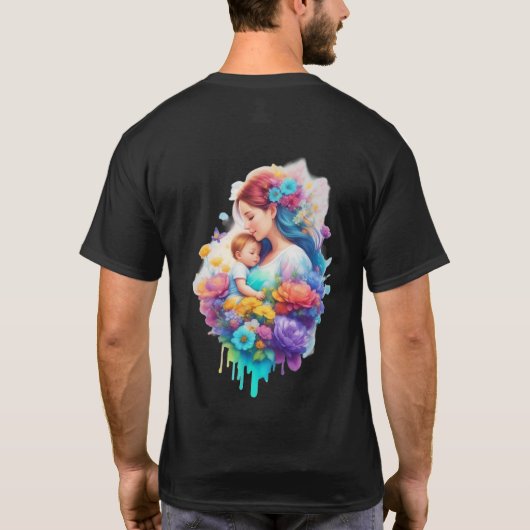 Prisma der Liebe Babydusche T-Shirt (Rückseite)