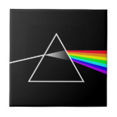 Prisma Licht Refraktion Farbspektrum Regenbogen Ph Fliese (Vorderseite)