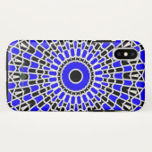 Prisma-Mandala (blau) Case-Mate iPhone Hülle (Rückseite (Horizontal))